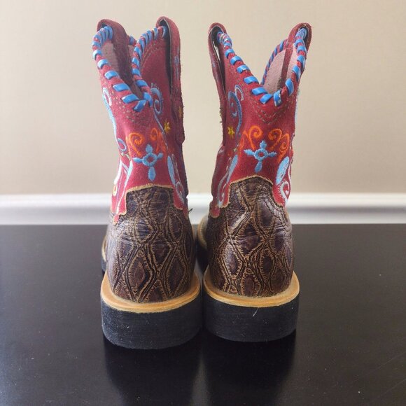 Ariat Youth Tombstone Skull Embroidered Cowboy Western boots Sz.12 (Little Kids) - Picture 6 of 11